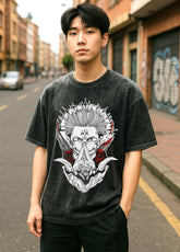 Sukuna Mahoraga Acid Wash Oversized - Barcraft